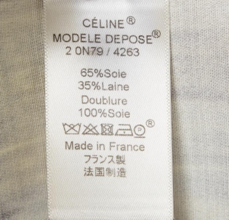 Marrone Celine - Tuta con pantaloni in misto seta stampata multicolore S.I.M. in vendita