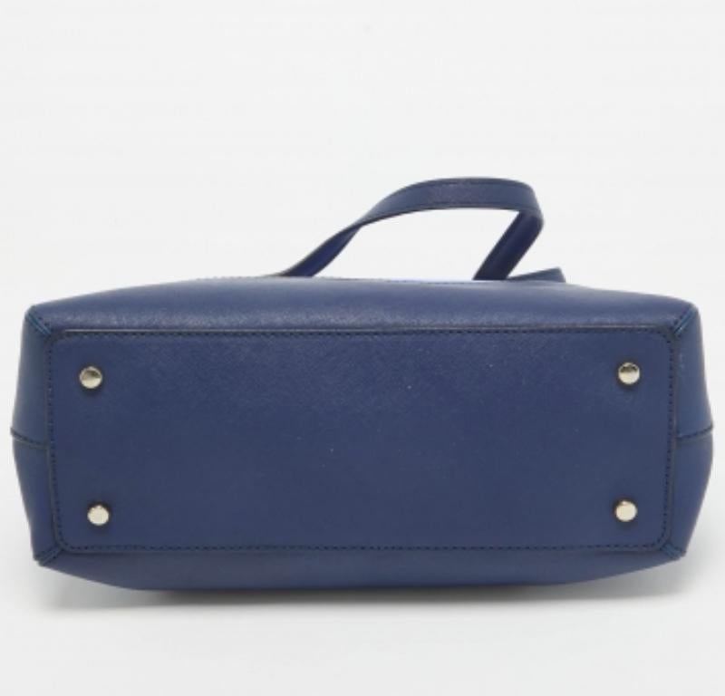 Bleu Kate Spade Sac à main Cedar Street Maise en cuir bleu bicolore en vente