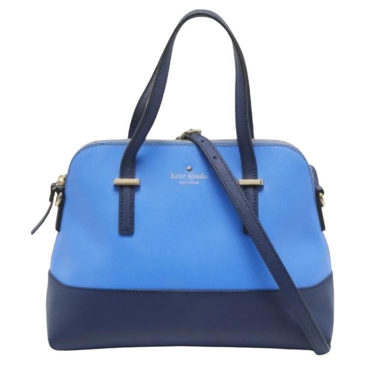 Kate Spade, borsa in pelle bicolore blu Cedar Street Maise