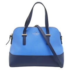 Kate Spade, borsa in pelle bicolore blu Cedar Street Maise