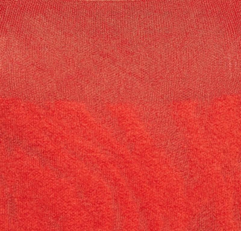 Missoni Rot gemustertes Wollmischung-Strick-Minikleid S Damen im Angebot