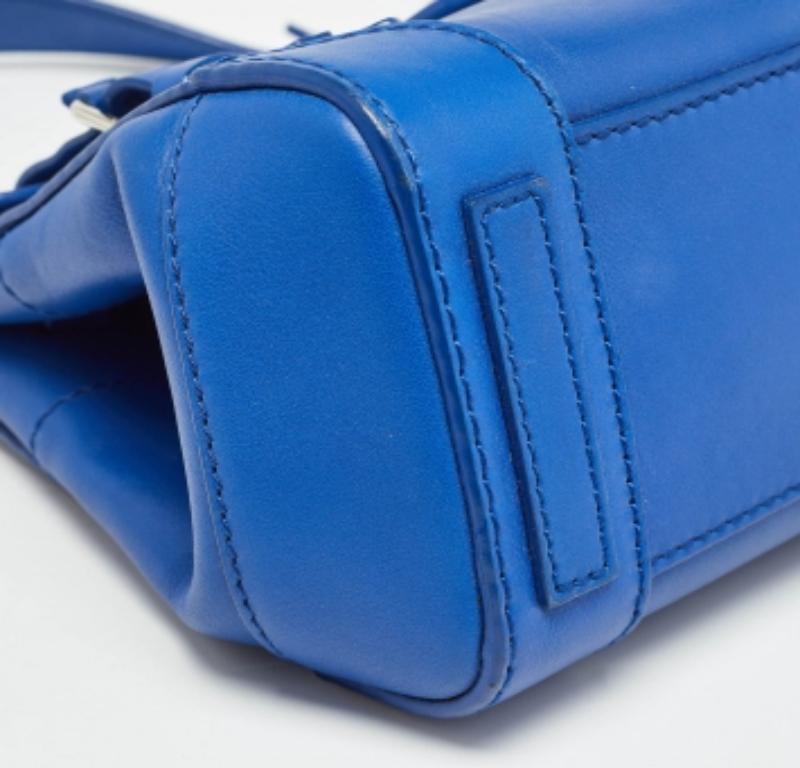 Mini fourre-tout Ricky en cuir bleu Ralph Lauren Pour femmes en vente