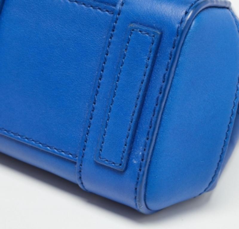 Mini fourre-tout Ricky en cuir bleu Ralph Lauren en vente 1