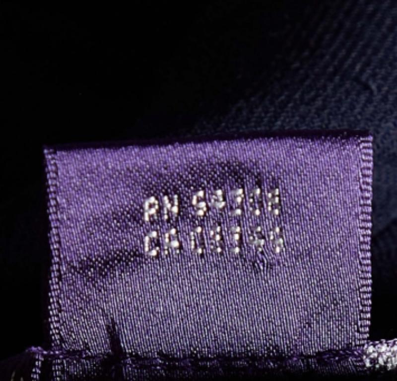 Donna Ralph Lauren Cappotto doppio petto in lana blu navy L. in vendita