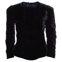 Isabel Marant - Top a maniche intere in velluto nero S