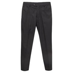 Dolce & Gabbana Pantaloni regolari in lana nera XS