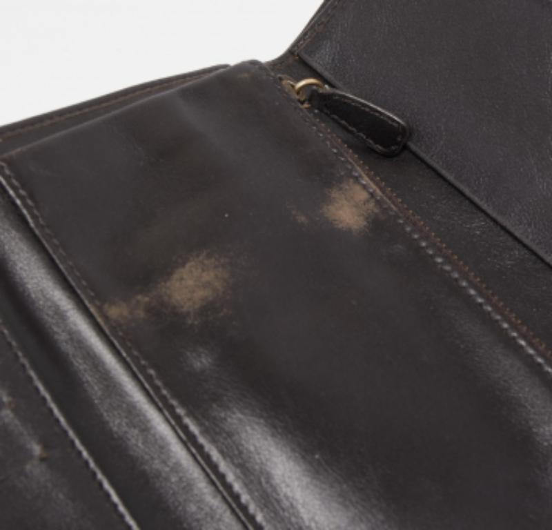 Miu Miu Creme Wasserschlangenleder Schleife Klappe kompakte Brieftasche im Angebot 5