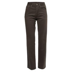 Versace Jeans Couture Vaqueros marrones de talle alto M Cintura 28"