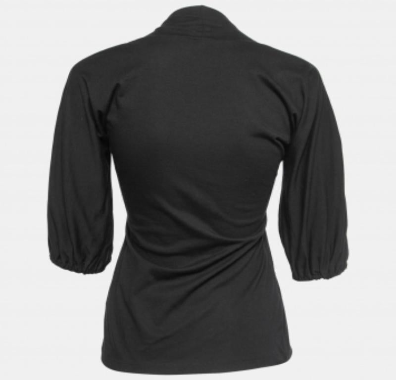 Donna Just Cavalli Nero  Top in cotone stampato M in vendita