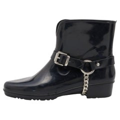 Marc by Marc Jacobs Black Rubber Rain Boots Size 38