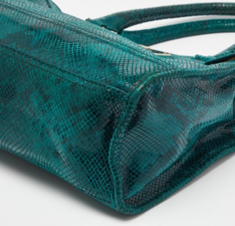 Donna Cole Haan Greene & Greene & Greene Tote in pelle goffrata in vendita