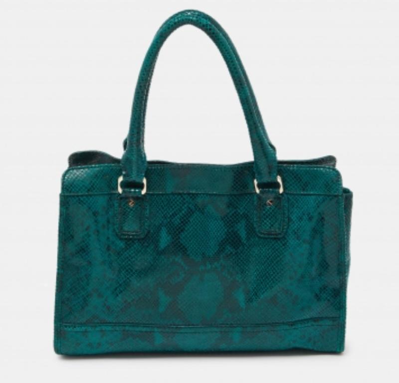 Cole Haan Greene & Greene & Greene Tote in pelle goffrata in vendita 3