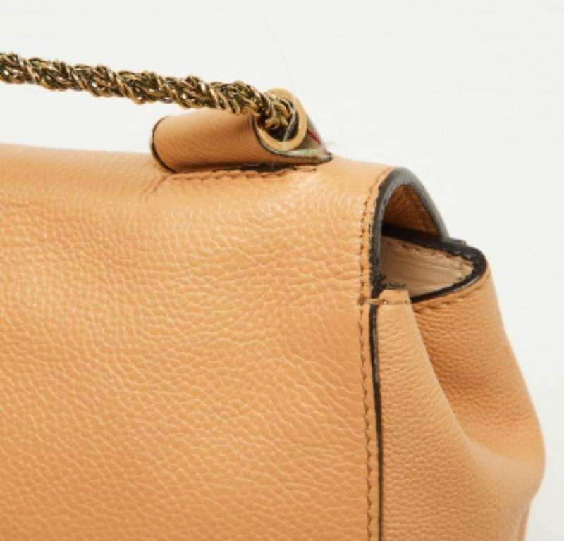 Chloe Beige Leder Kleine Elsie Umhängetasche im Angebot 3