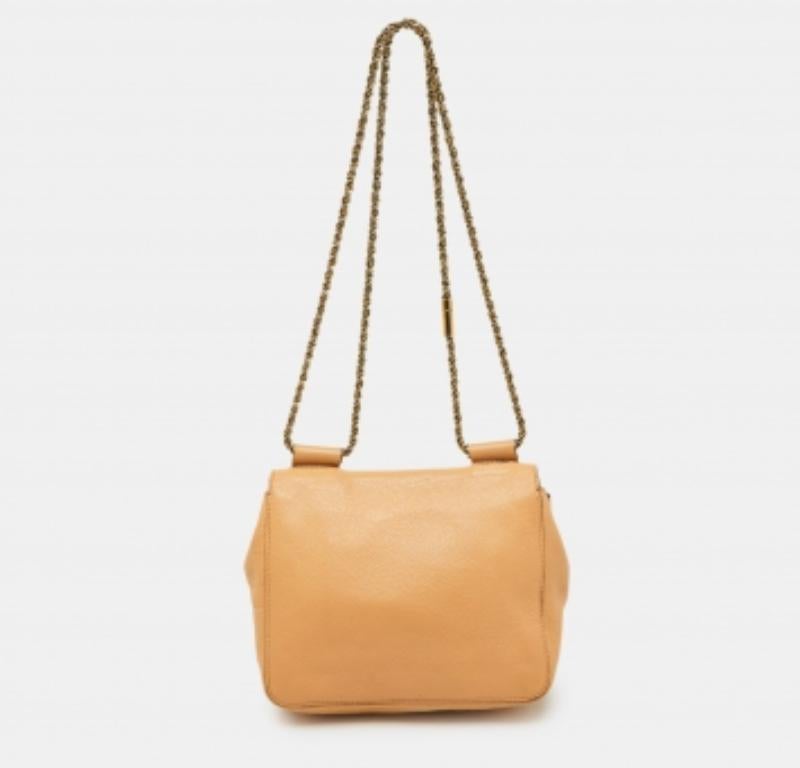 Chloe Beige Leder Kleine Elsie Umhängetasche im Angebot 5