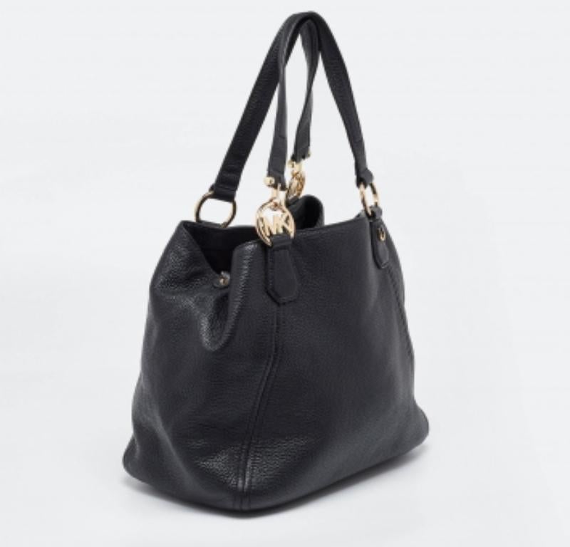 Fourre-tout en cuir noir MICHAEL Michael Kors en vente 1