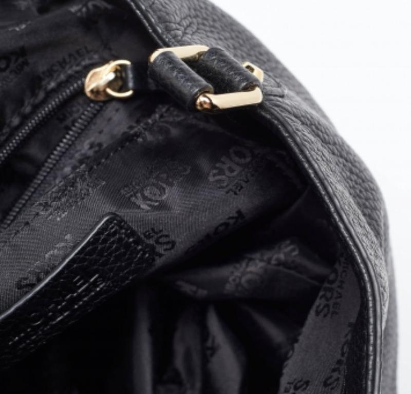 Fourre-tout en cuir noir MICHAEL Michael Kors en vente 4