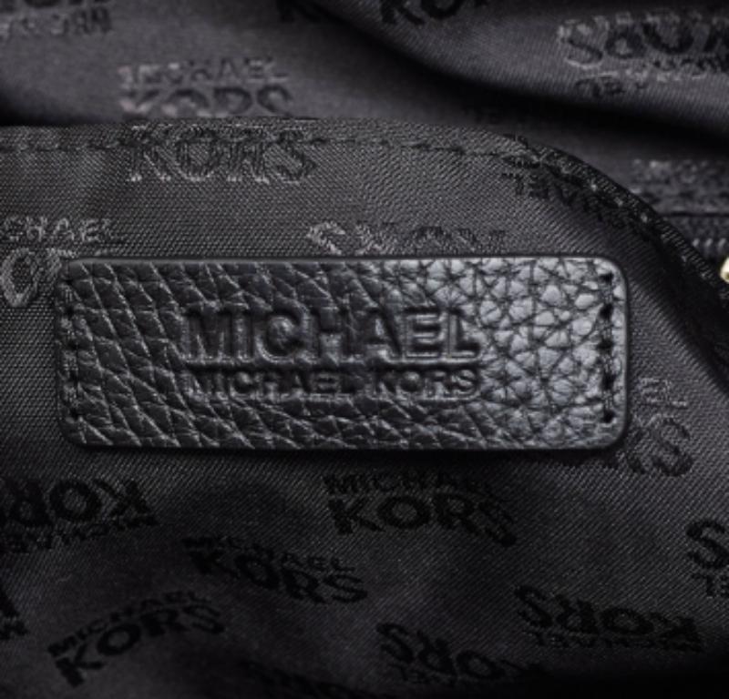 Fourre-tout en cuir noir MICHAEL Michael Kors en vente 5