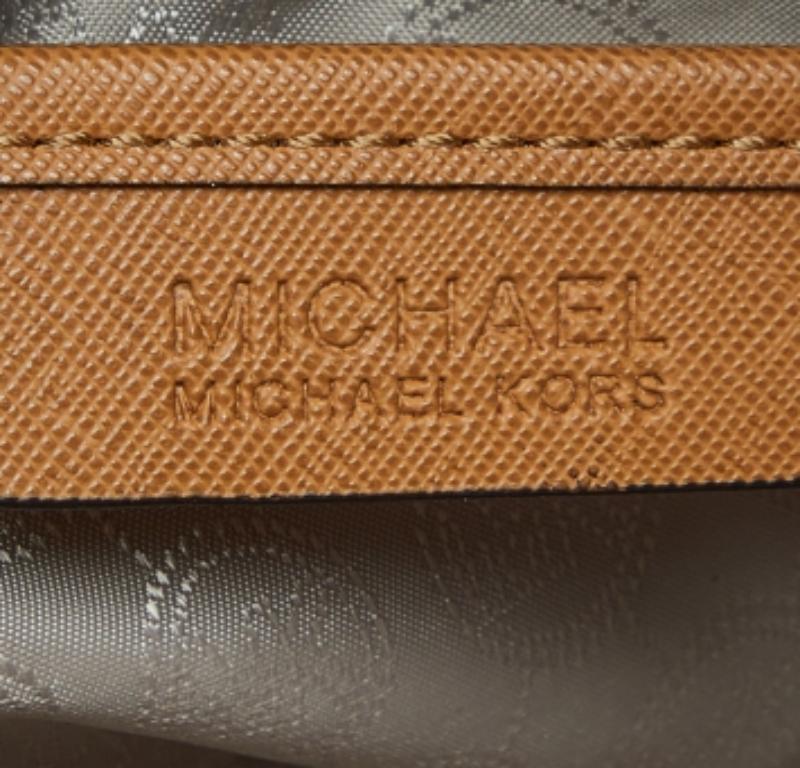 MICHAEL Michael Kors Beige Leder Ost/West Hamilton Tote im Angebot 6