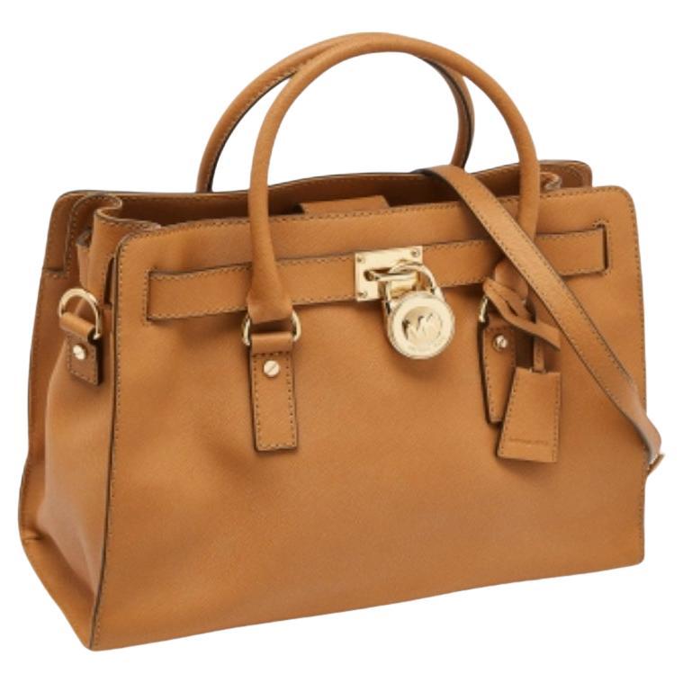 MICHAEL Michael Kors Beige Leder Ost/West Hamilton Tote