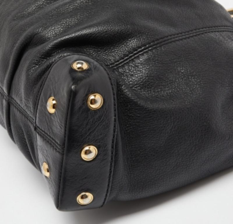 Fourre-tout en cuir noir de MICHAEL Michael Kors en vente 2