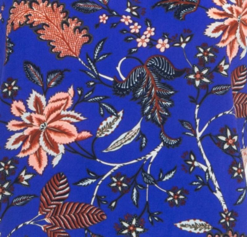 Diane von Furstenberg - Vestito in seta stampata multicolor M. in vendita 1