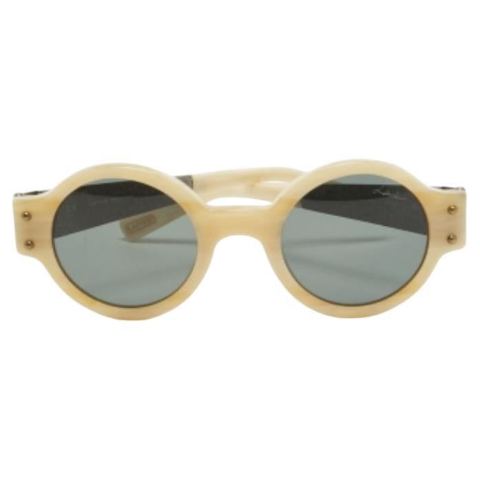 Lanvin Gafas de sol redondas de acetato crema SLN 512S en venta