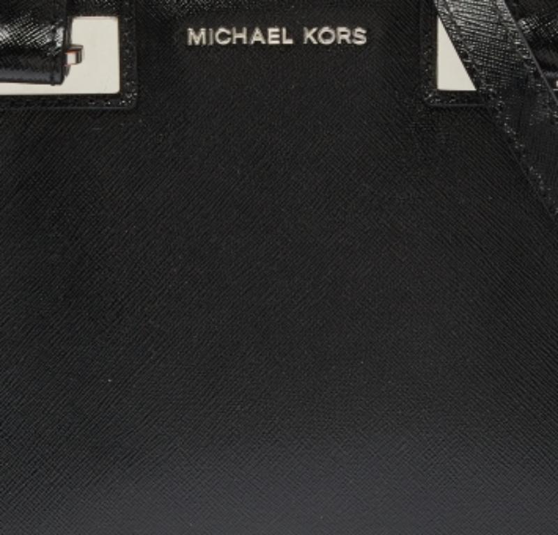 Fourre-tout Quinn en cuir noir de MICHAEL Michael Kors en vente 2