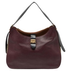 Furla Hobo de piel y ante multicolor