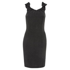 Emporio ARMANI Mini Vestido de Punto Negro/Gris S