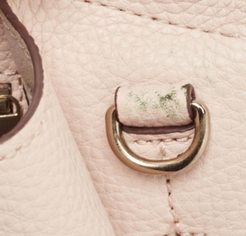 Tote Noho de DKNY en piel de guijarro rosa en venta 5
