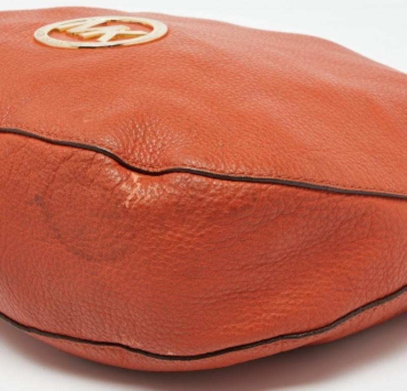 Orange Sac à main en cuir orange de MICHAEL Michael Kors en vente