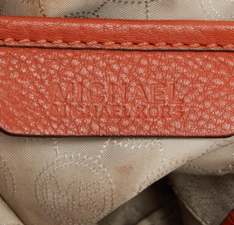 Sac à main en cuir orange de MICHAEL Michael Kors Pour femmes en vente