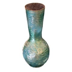 DePoli Enamel, Copper Vase by Gio Ponti with Expertise by the Ponti Archives