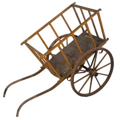 Antique Painted Provençal Wheelbarrow