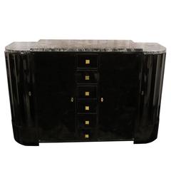 Art Deco Fluted Palisander Sideboard by Francisque Chaleyssin