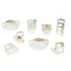 Retro Set of Eight Memphis Group Napkin Rings by Nathalie Du Pasquier and Ajumi Han