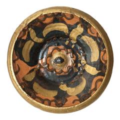 Scandinavian Modern Unique Studio Bowl from Artist Hertha Hilton, 1979 8