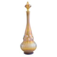 Antique Tiffany Favrile Applied Decorated Decanter by, Tiffany Studios