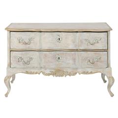 Swedish 19th Century Painted Wood Two-Drawer Chest