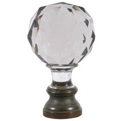 Napoleon Crystal Bannister Finial from France