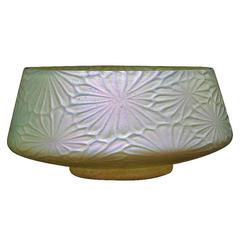 Loetz Gold Iridescent Lilly Pad Bowl, Austrian, circa 1900 11