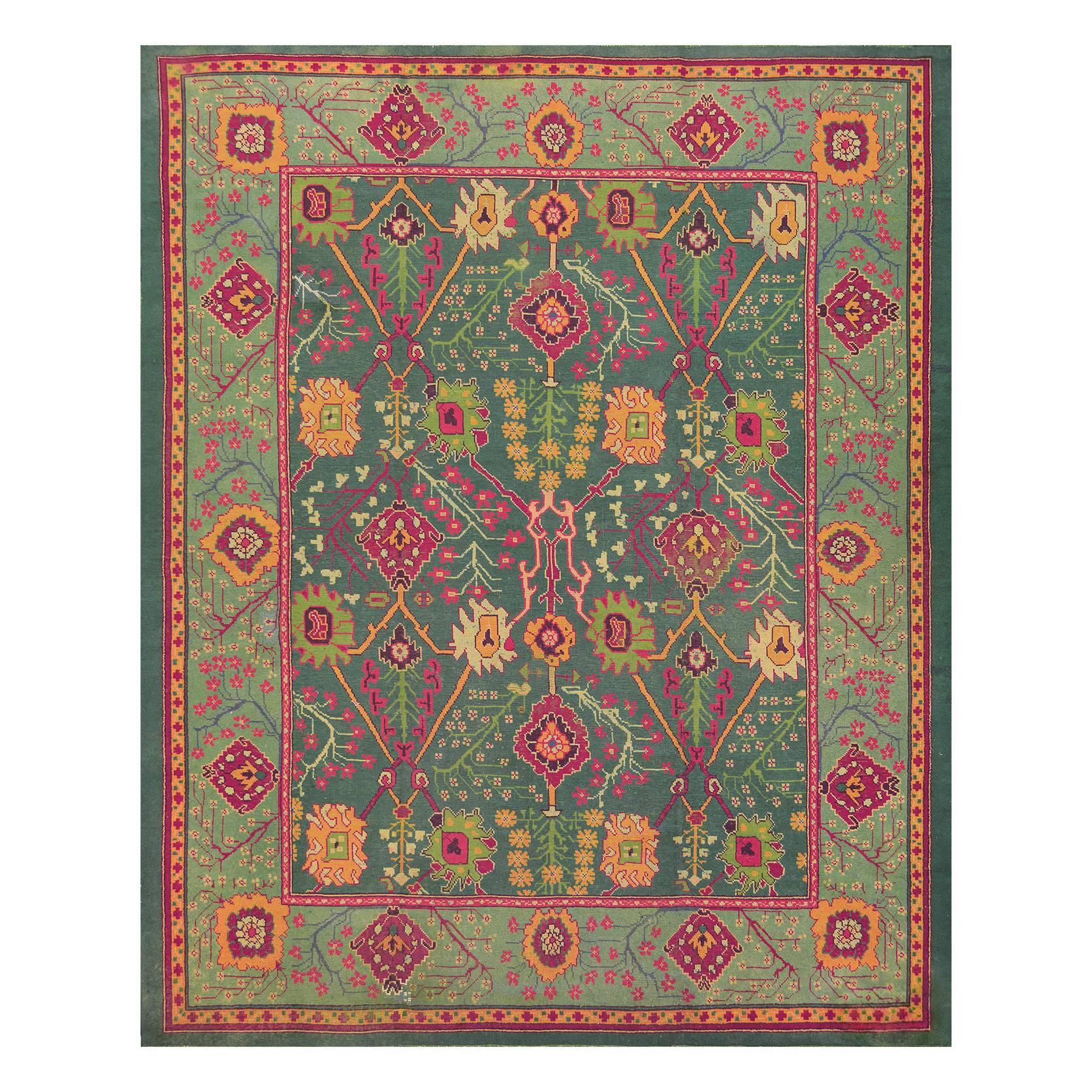 Vintage Irish Donegal Rug For Sale at 1stDibs