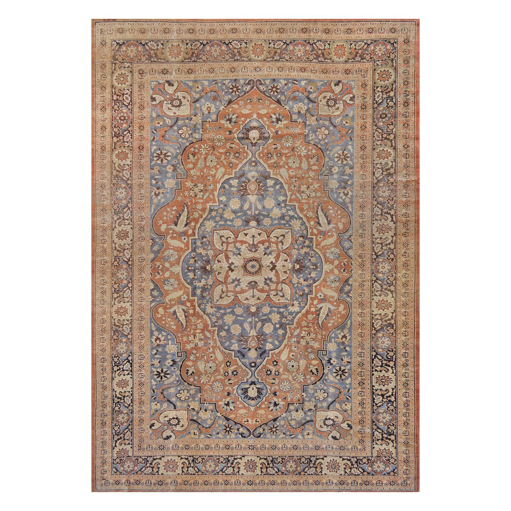 Late 19th Century Tabriz Rug from North West Persia For Sale