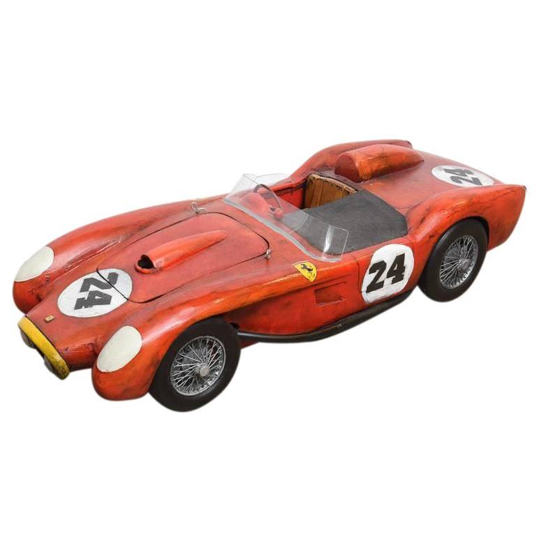 1957 Ferrari Testa Rossa Hand-Carved Model by Paul Jacobsen
