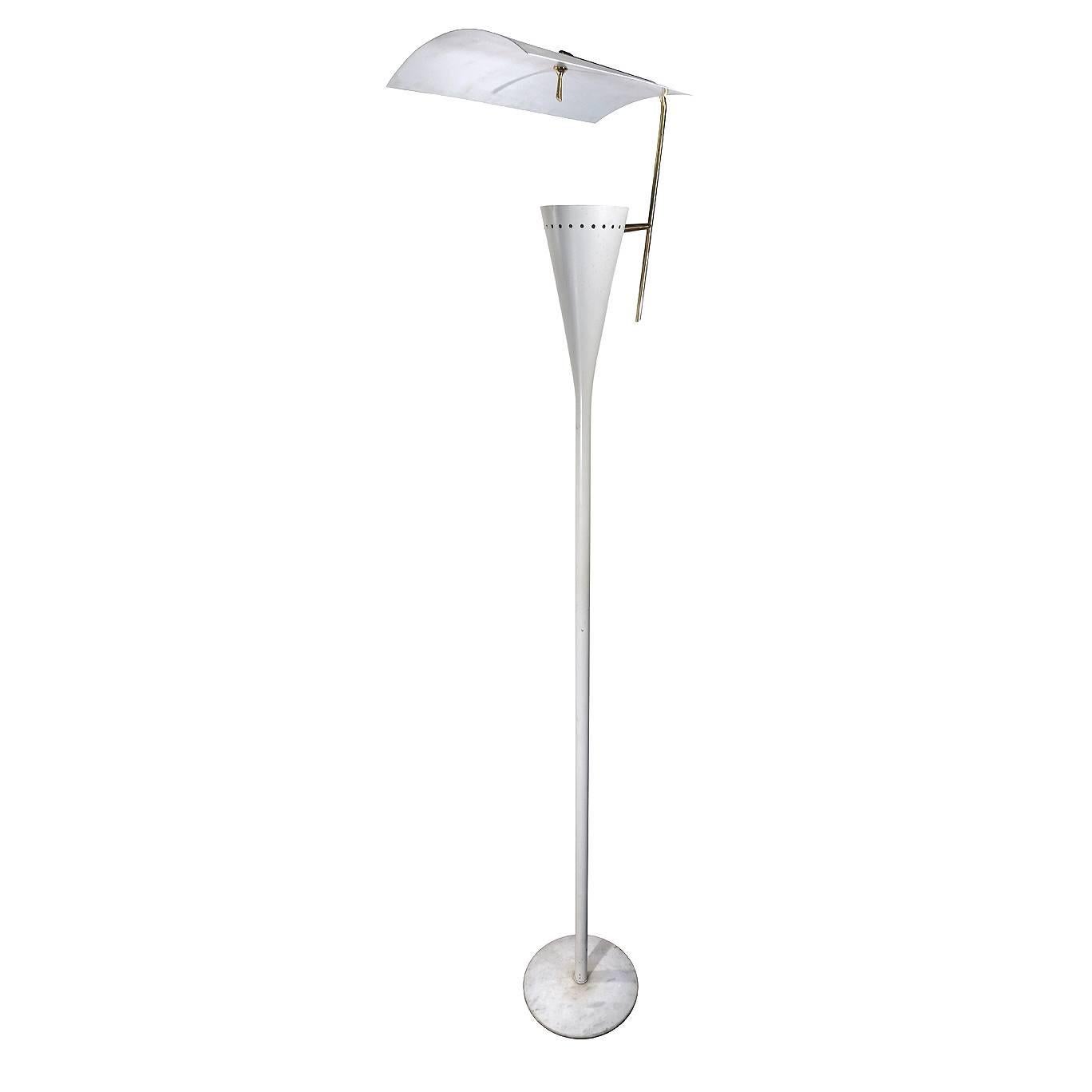 Iconic and Rare Angelo Lelli Floor Lamp for Arredoluce