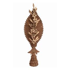 Early 19th Century Pair of Metal Sheet Flowers