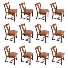 Beautiful Set of 12 Chairs, Italian Design, 1960