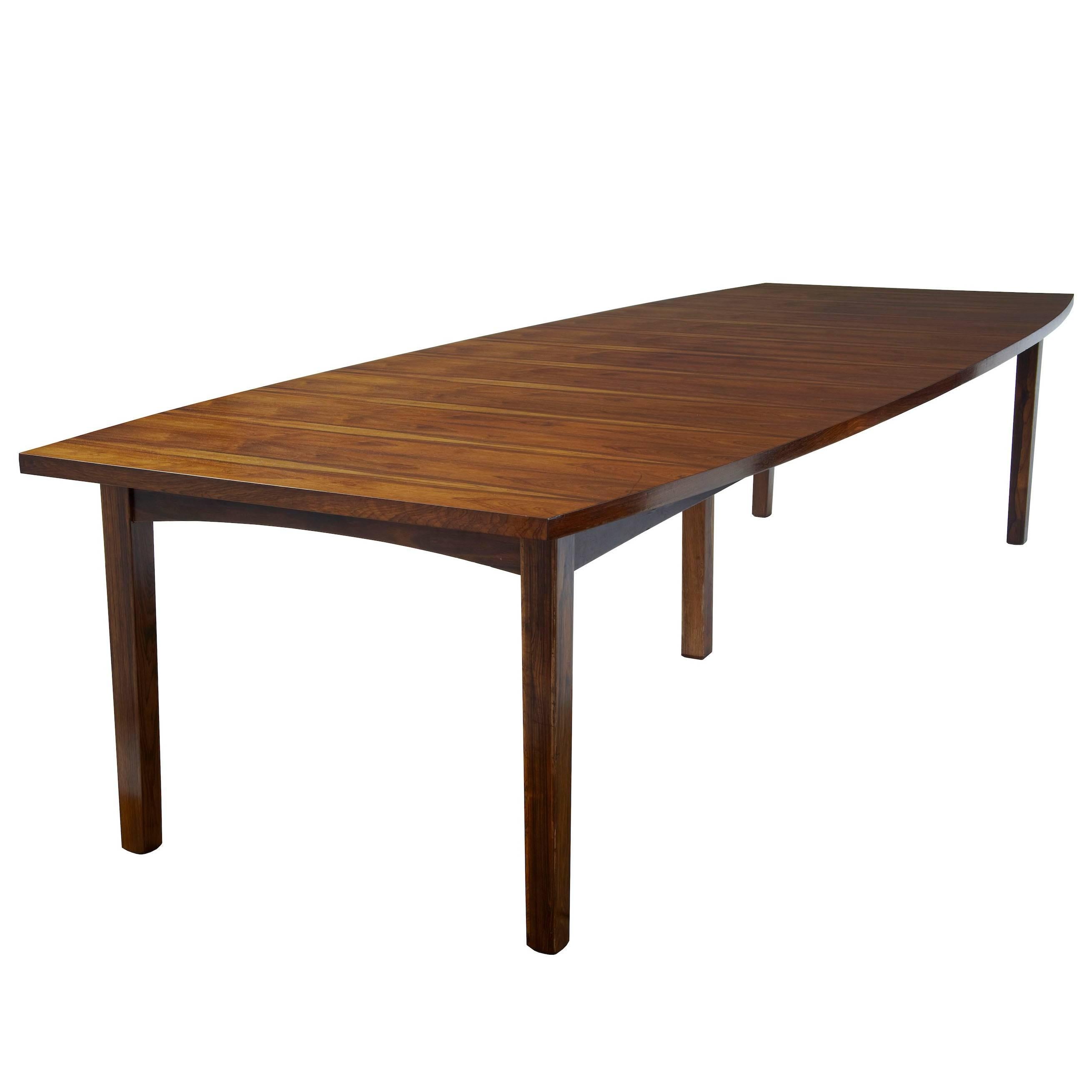 Large 1960s Danish Rosewood Dining Table