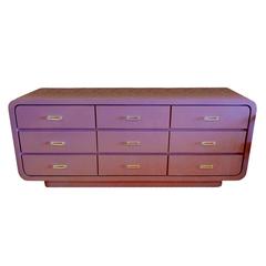 Pace Style Plum Bedroom Set with Lucite Handles