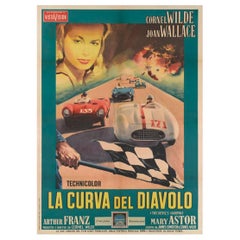 The Devil's Hairpin / La Curva del Diavolo Original Italian Film Poster